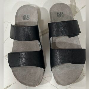 ABEO Gabie Sandal Wedges. Women’s size 8. Color Black.